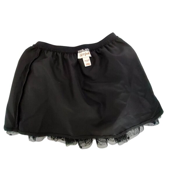 Cat & Jack XS Girls Black Sparkly Tulle Skirt Polyester & Nylon Made In Indonesi - Picture 3 of 6